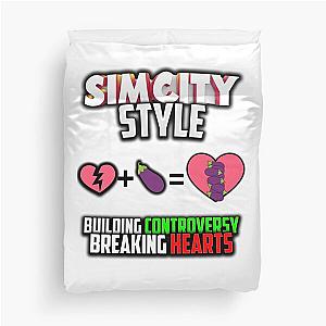 SIMCITY Style T-Shirt Duvet Cover