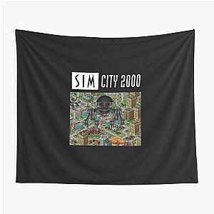 SimCity 2000 Monster Logo Tapestry