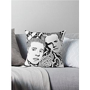 Simon And Garfunkel Maze Throw Pillow