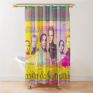 Simon and Garfunkel portrait, singer Shower Curtain