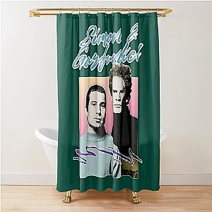 A Celebration Of Biffy Clyro Endings Simon And Garfunkel Retro Aesthetic Design Music   Shower Curtain