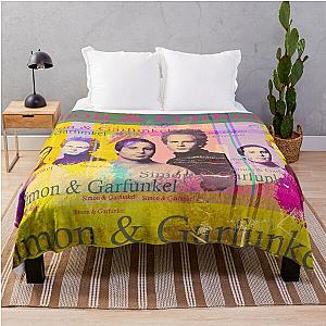 Simon and Garfunkel portrait, singer Throw Blanket