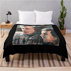 Birthday Gift Simon And Garfunkel Long Retro Wave Throw Blanket