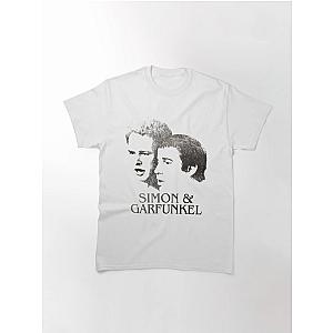 Simon & Garfunkel Best Selling Artist Fashion Paul Singer Rock Black And White Simon Songwriter Classic T-Shirt