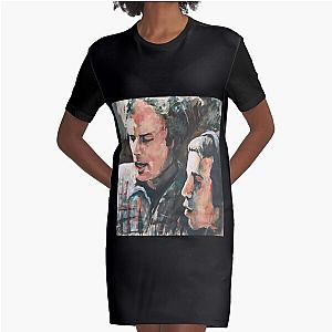 Birthday Gift Simon And Garfunkel Long Retro Wave Graphic T-Shirt Dress