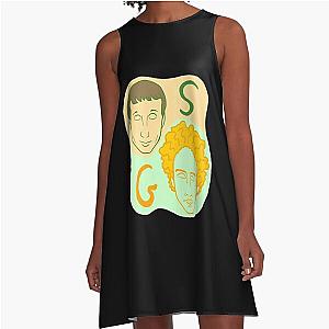 Music Retro Simon And Garfunkel Concept Gifts Music Fans A-Line Dress