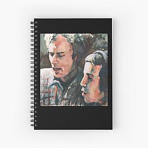 Birthday Gift Simon And Garfunkel Long Retro Wave Spiral Notebook