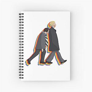 Funny Men Simon And Garfunkel Vintage Rainbow Awesome For Music Fan Spiral Notebook