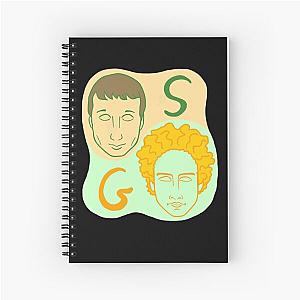 Music Retro Simon And Garfunkel Concept Gifts Music Fans Spiral Notebook