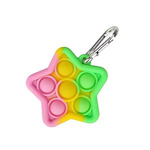 Star Keychain Simple Dimple Fidget Toy Pop It