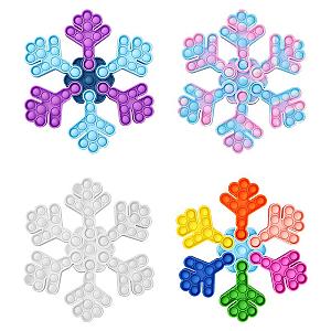 Snow Flake Simple Dimple Fidget Toy Pop It