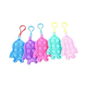 Penguin Keychain Simple Dimple Fidget Toy Pop It