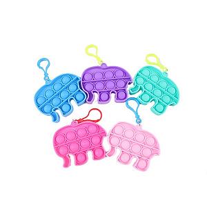 Elephant Keychain Simple Dimple Fidget Toy Pop It