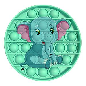 Elephant Image Simple Dimple Fidget Toy Pop It