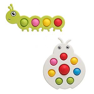 Worm Simple Dimple Fidget Toy Pop It