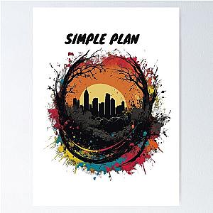 simple plan designed art  Poster