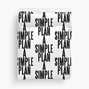 A Simple Plan, in black Duvet Cover