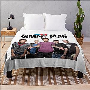 Simple Plan -Canadian rock band from Montreal, Quebec. Throw Blanket