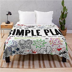 Get Your Simple Plan Heart On Covers Throw Blanket