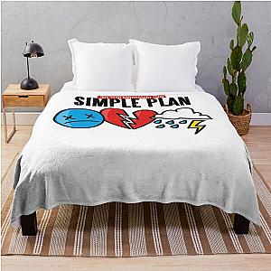 Simple Plan Merchant 15th year anniversary tour Throw Blanket