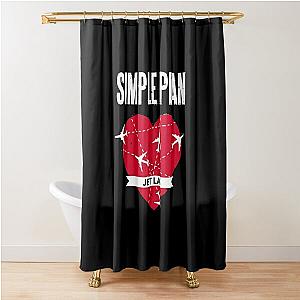 Simple Plan Jet Lag Shower Curtain