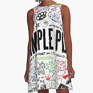 Get Your Simple Plan Heart On Covers A-Line Dress