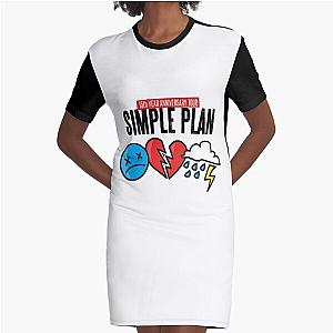 Simple Plan Merchant 15th year anniversary tour Graphic T-Shirt Dress