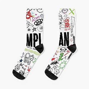 Get Your Simple Plan Heart On Covers Socks