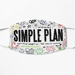 Get Your Simple Plan Heart On Covers Flat Mask