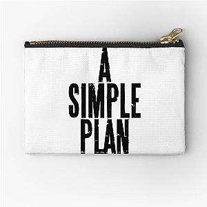 A Simple Plan, in black Zipper Pouch