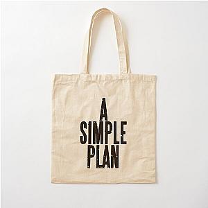 A Simple Plan, in black Cotton Tote Bag