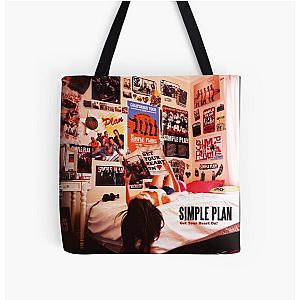 Get Your Simple Plan Heart On All Over Print Tote Bag