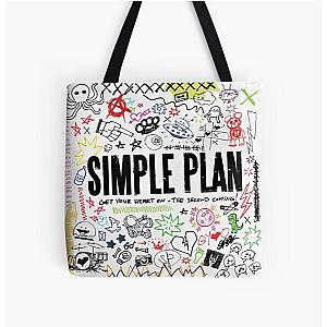 Get Your Simple Plan Heart On Covers All Over Print Tote Bag