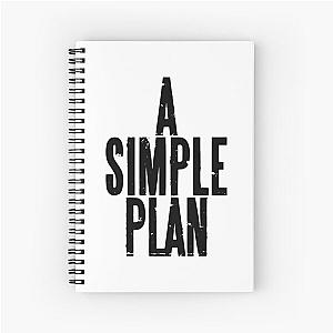 A Simple Plan, in black Spiral Notebook