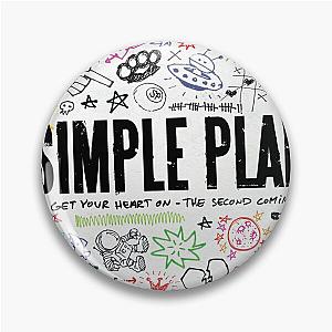 Get Your Simple Plan Heart On Covers Pin