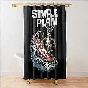 Simple Plan Merch Shower Curtain