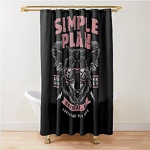 Simple Plan Merch Shower Curtain