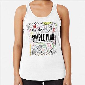 Get Your Simple Plan Heart On Covers Racerback Tank Top