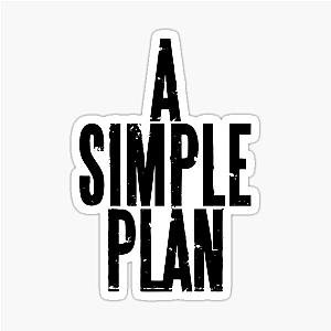 A Simple Plan in Black Sticker