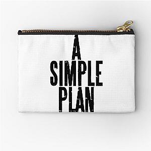A Simple Plan in Black Zipper Pouch