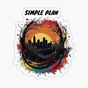 simple plan designed sticker