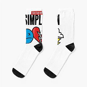 Simple Plan Merchant 15th Anniversary Tour Socks