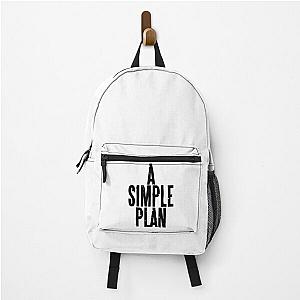 A Simple Plan in Black Backpack