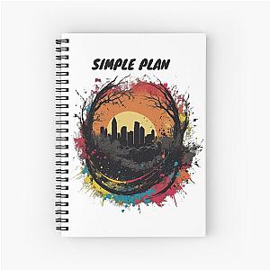 Simple Plan Art Spiral Notebook