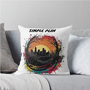 Simple Plan Designed in Art Throw Pillow
