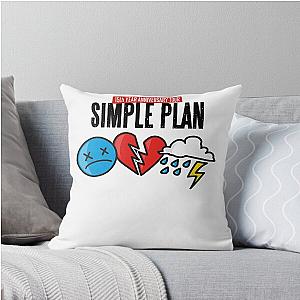 Simple Plan 15th year anniversary tour Throw Pillow