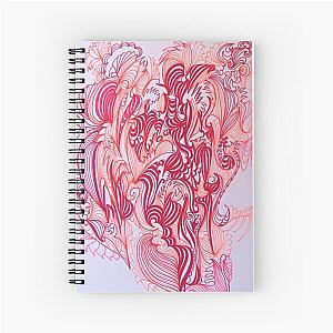 simply red Spiral Notebook