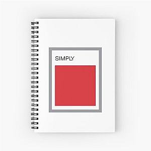 Simply Red Spiral Notebook