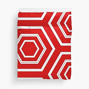 Simply red and white 3 Duvet Cover