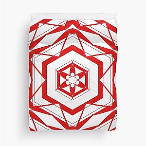 Simply red and white 2 Duvet Cover